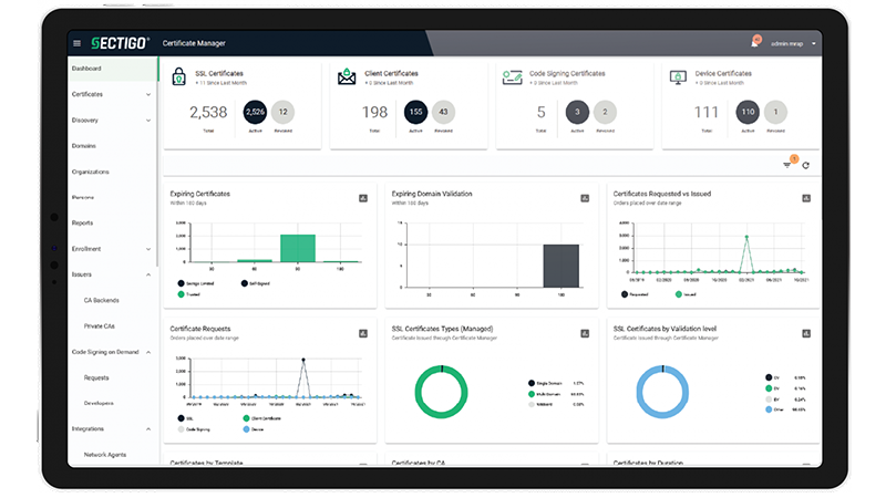 Sectigo screenshot