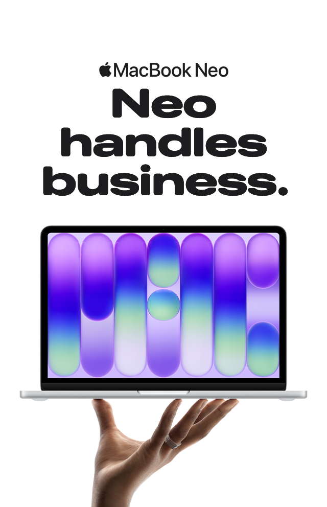 MacBook Neo - Neo handles business.