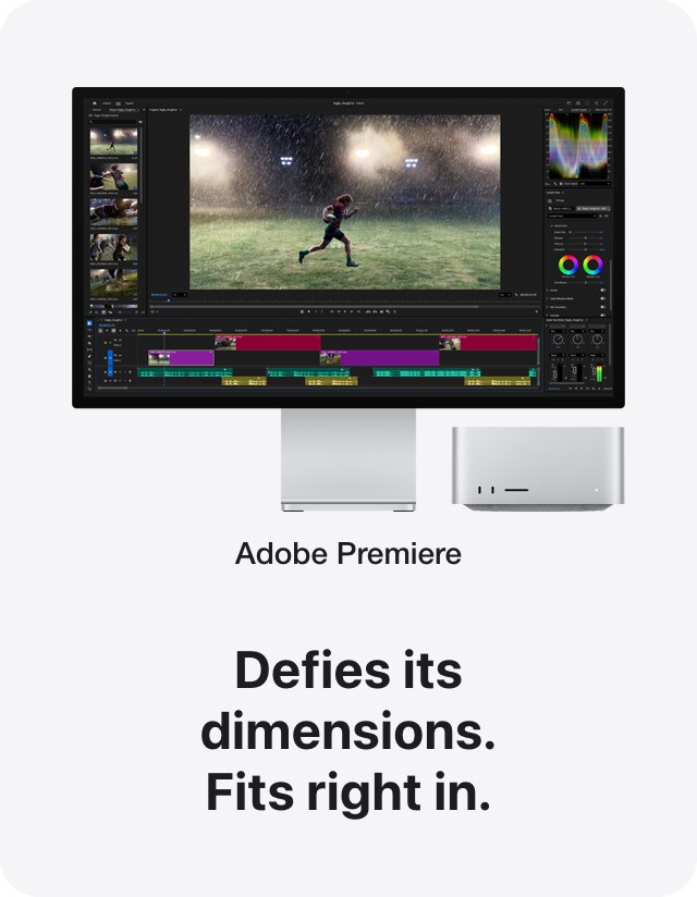 Defies its dimensions. Fits right in.